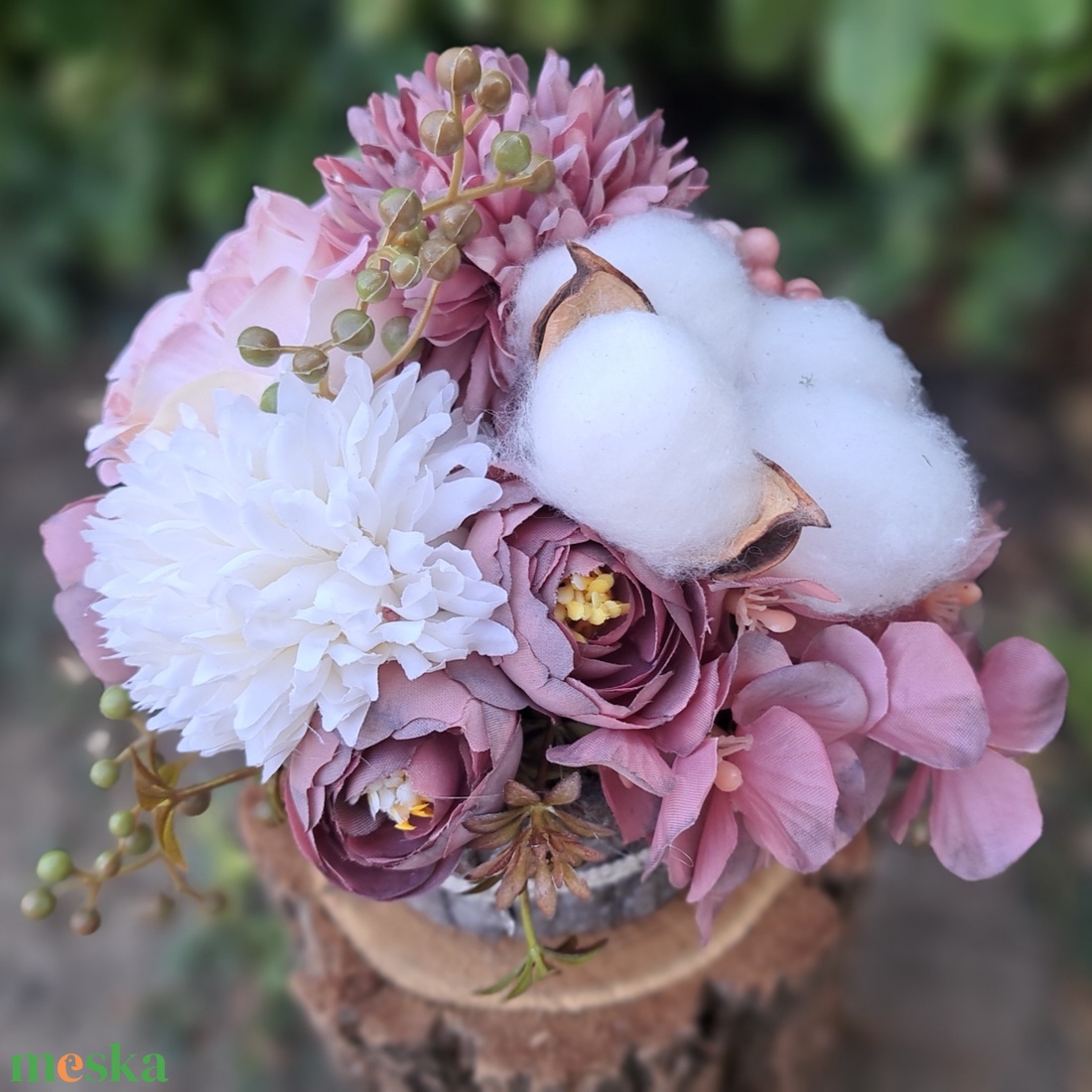 Őszi asztali dekor mályva szín - otthon & életmód - dekoráció - asztal és polc dekoráció - asztaldísz - Meska.hu