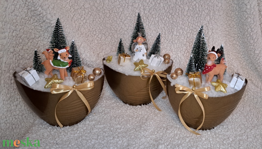Adventi asztaldísz - karácsony - adventi díszek - adventi asztaldísz - Meska.hu