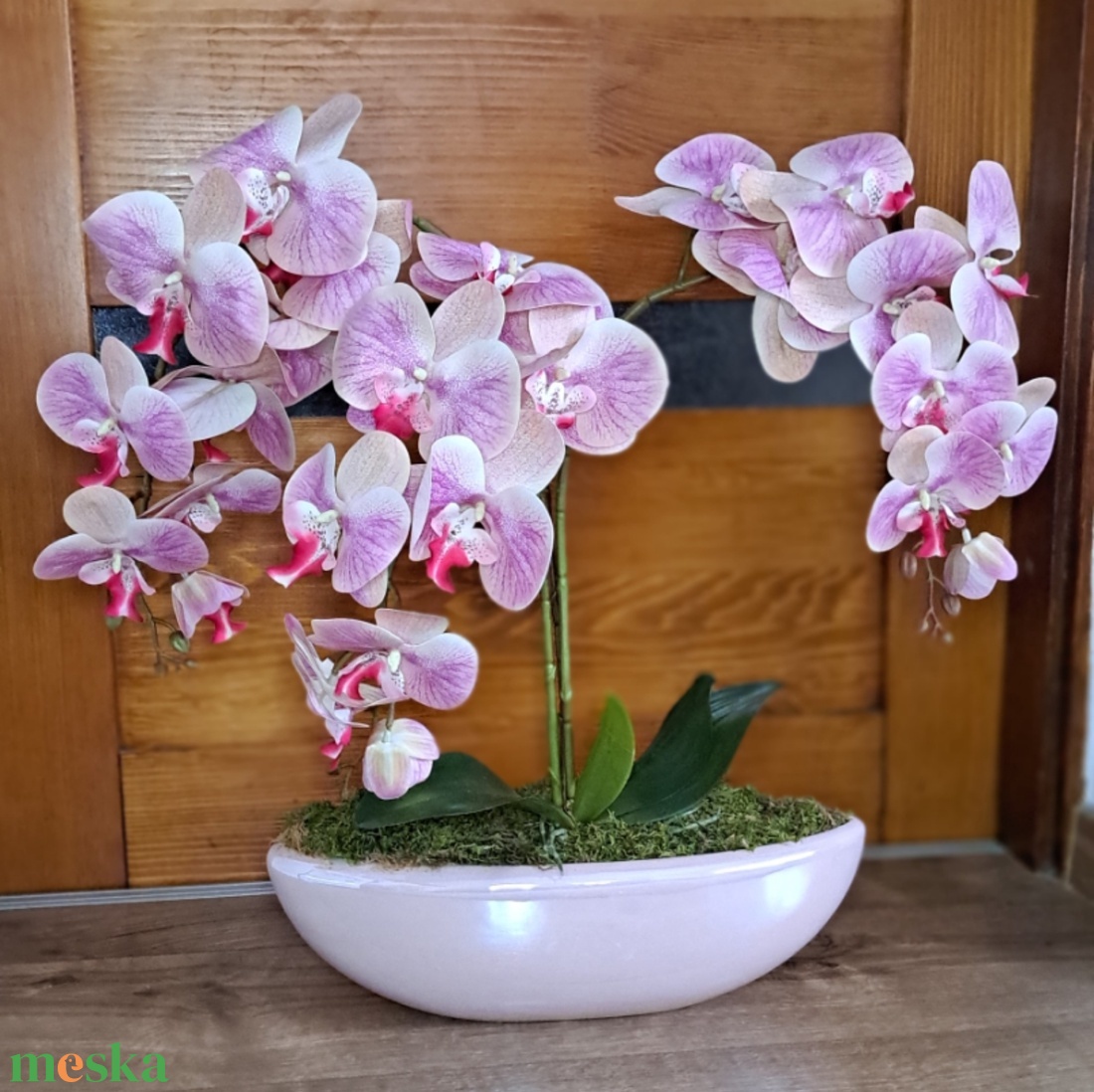 Élethű orchidea asztaldísz magasfényű kaspóban cirmos rózsaszín - otthon & életmód - dekoráció - asztal és polc dekoráció - asztaldísz - Meska.hu Élethű orchidea asztaldísz magasfényű kaspóban cirmos rózsaszín - otthon & életmód - dekoráció - asztal és polc dekoráció - asztaldísz - Meska.hu