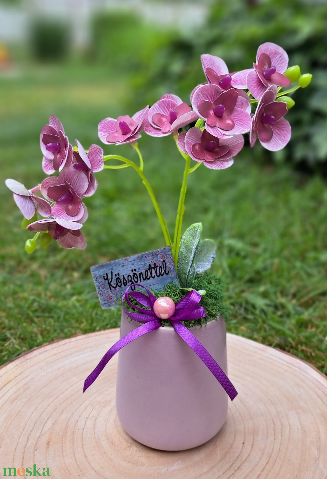 Orchidea asztaldísz ajándék alkalomra - otthon & életmód - dekoráció - asztal és polc dekoráció - asztaldísz - Meska.hu Orchidea asztaldísz ajándék alkalomra - otthon & életmód - dekoráció - asztal és polc dekoráció - asztaldísz - Meska.hu