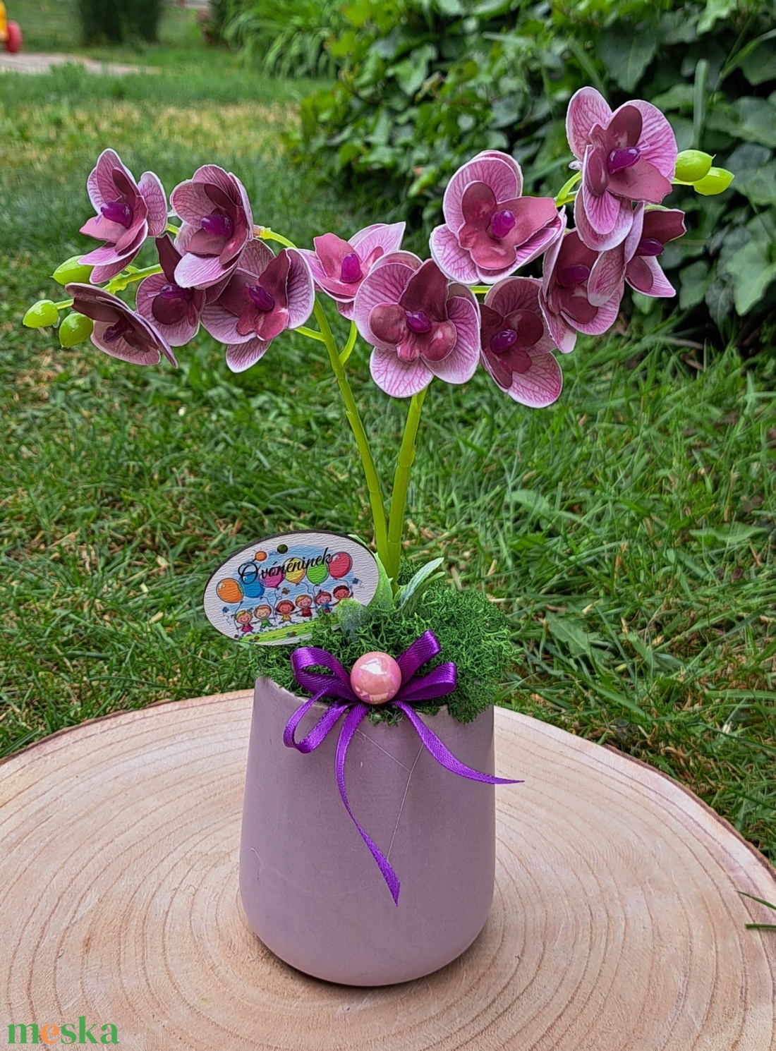 Orchidea asztaldísz ajándék alkalomra - otthon & életmód - dekoráció - asztal és polc dekoráció - asztaldísz - Meska.hu Orchidea asztaldísz ajándék alkalomra - otthon & életmód - dekoráció - asztal és polc dekoráció - asztaldísz - Meska.hu