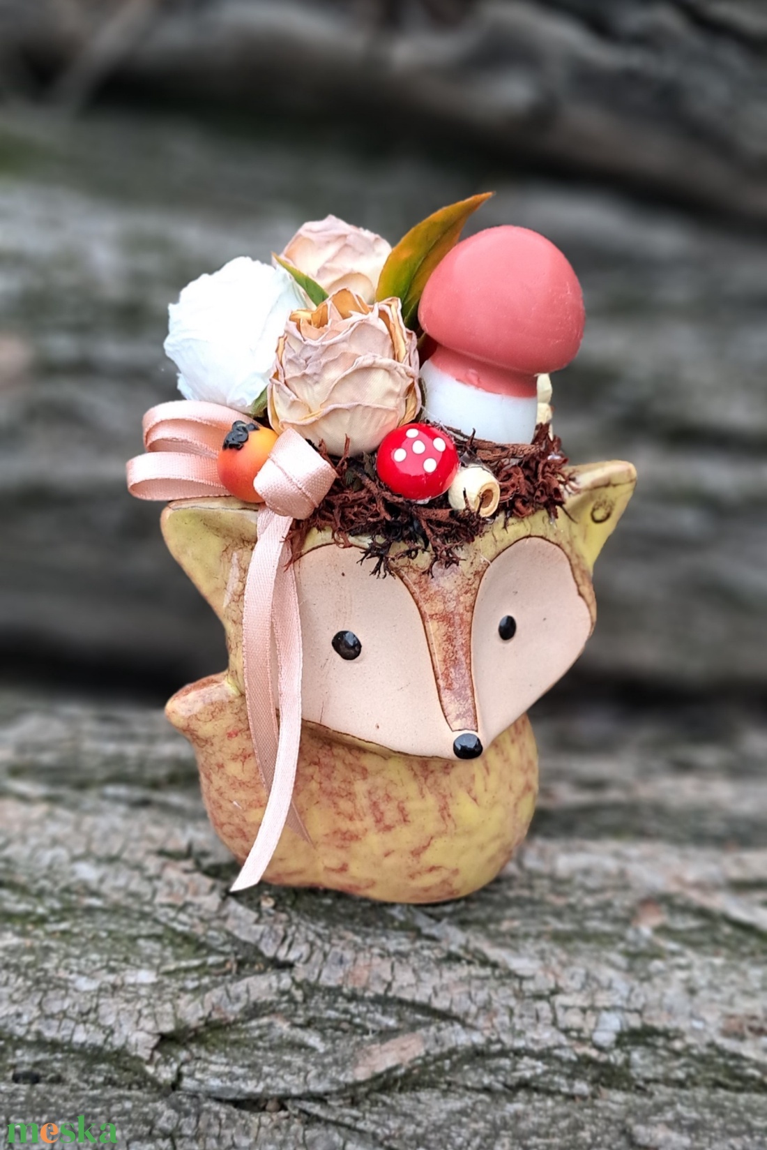 Róka formájú kerámia kaspóban őszi dekoráció illatgyertyával - otthon & életmód - dekoráció - asztal és polc dekoráció - asztaldísz - Meska.hu Róka formájú kerámia kaspóban őszi dekoráció illatgyertyával - otthon & életmód - dekoráció - asztal és polc dekoráció - asztaldísz - Meska.hu