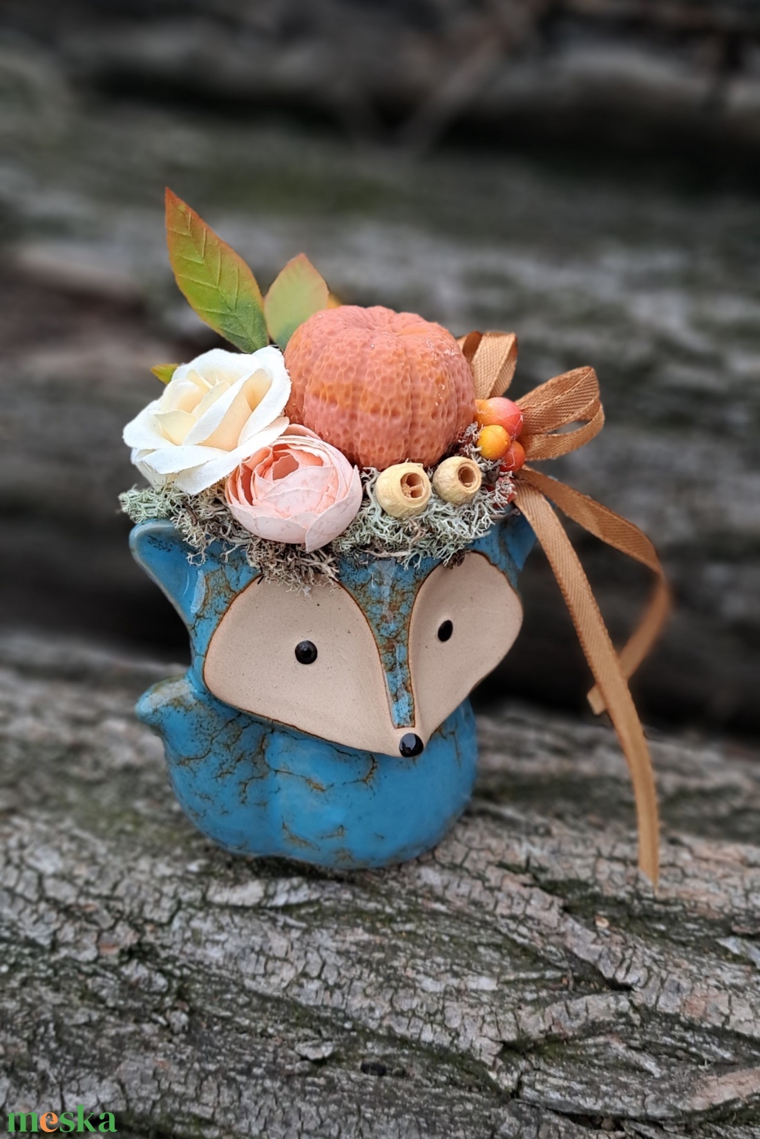 Róka formájú kerámia kaspóban őszi dekoráció illatgyertyával - otthon & életmód - dekoráció - asztal és polc dekoráció - asztaldísz - Meska.hu Róka formájú kerámia kaspóban őszi dekoráció illatgyertyával - otthon & életmód - dekoráció - asztal és polc dekoráció - asztaldísz - Meska.hu