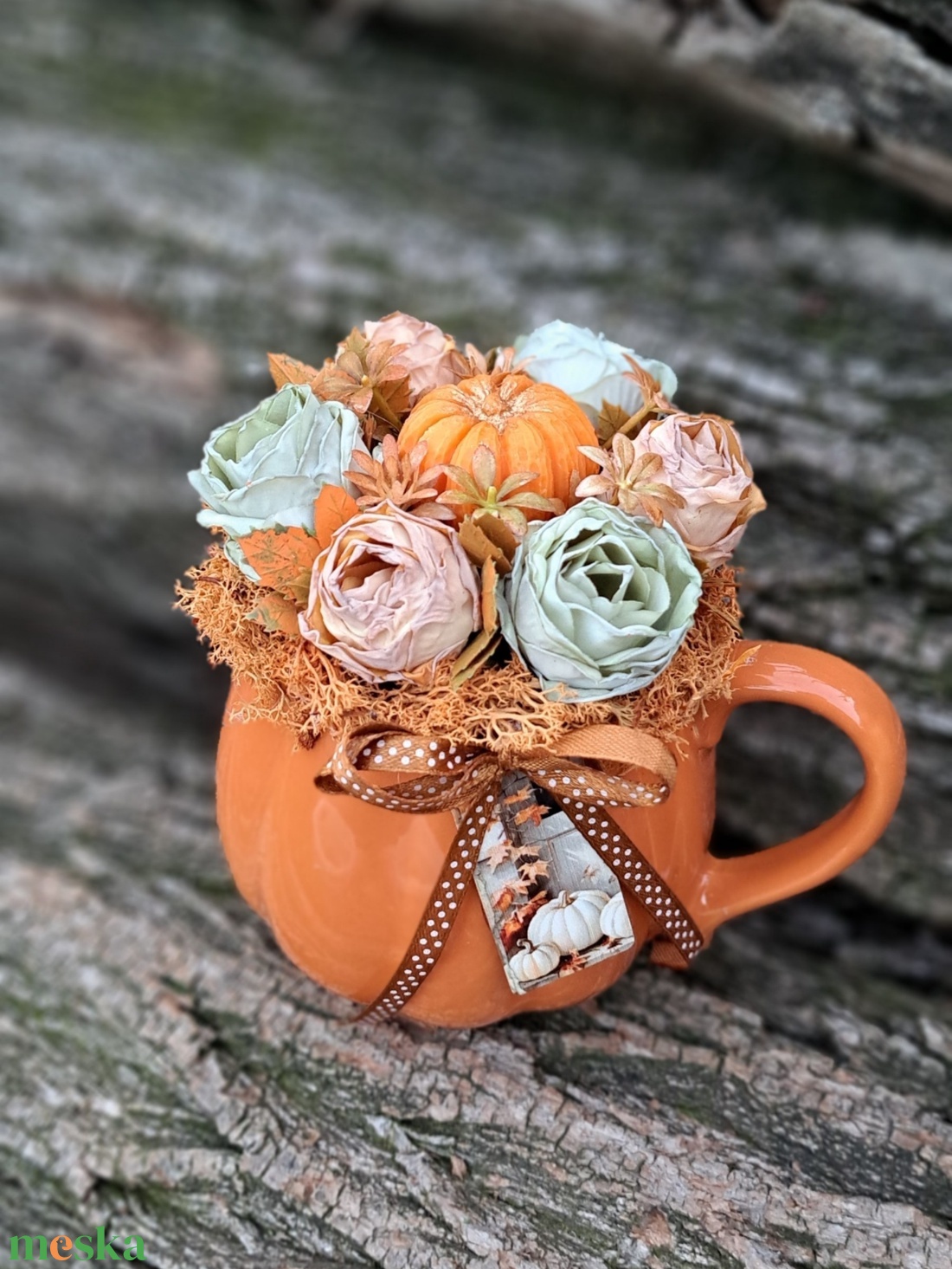 Őszi őzikés rókás tökös dekoráció - otthon & életmód - dekoráció - asztal és polc dekoráció - asztaldísz - Meska.hu Őszi őzikés rókás tökös dekoráció - otthon & életmód - dekoráció - asztal és polc dekoráció - asztaldísz - Meska.hu