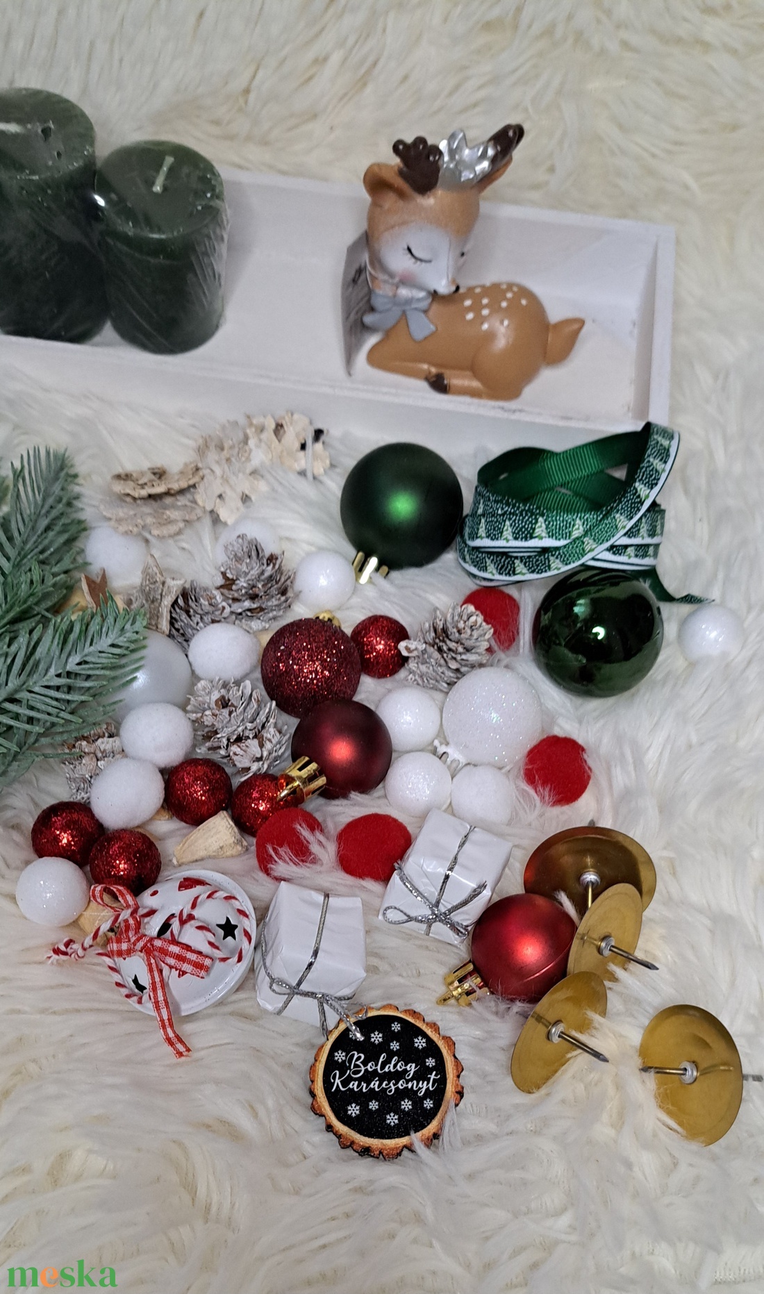 DIY box karácsonyi adventi tál - diy (csináld magad) - egységcsomag - Meska.hu