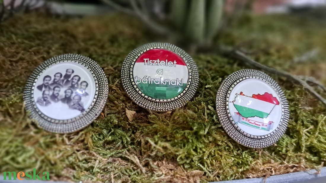 Kitűző kokárda nemzeti ünnep március 15.  - ékszer - kitűző és bross - Meska.hu