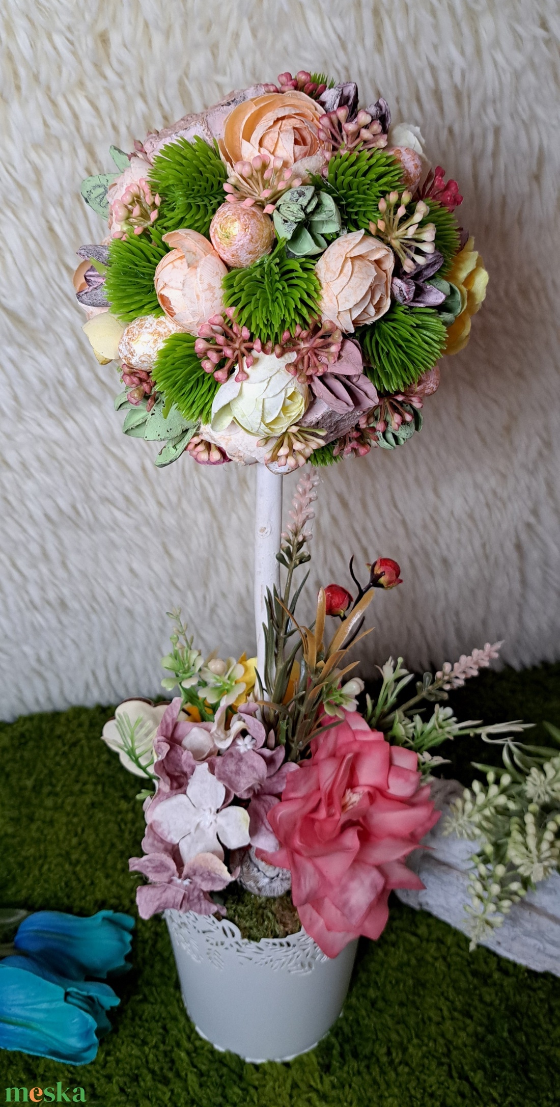 Tavaszfa virágokkal - otthon & életmód - dekoráció - asztal és polc dekoráció - asztaldísz - Meska.hu