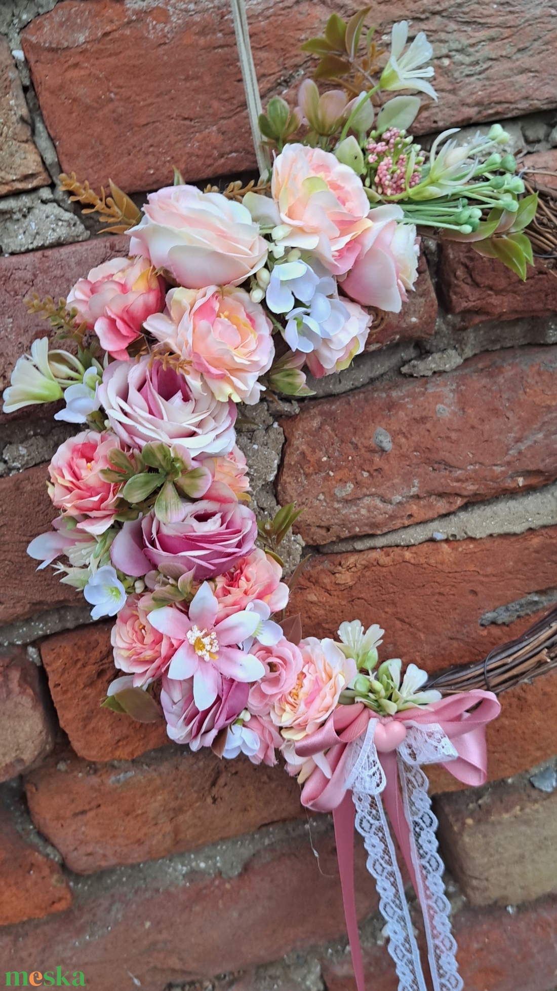 Kopogtató  romantikus hangulatban - otthon & életmód - dekoráció - ajtó- és ablak dekoráció - ajtódísz & kopogtató - Meska.hu