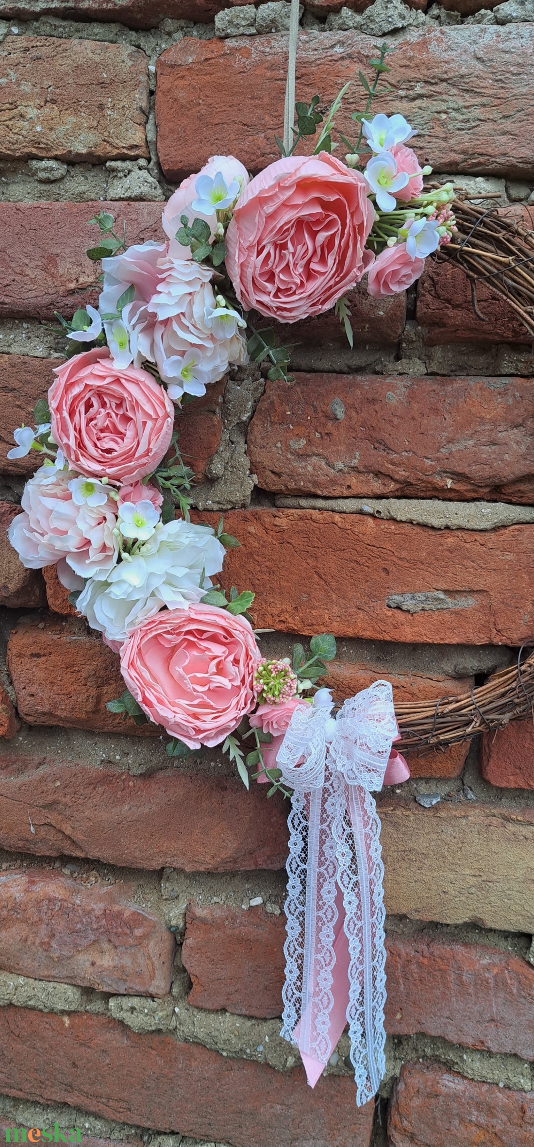 Kopogtató  romantikus hangulatban - otthon & életmód - dekoráció - ajtó- és ablak dekoráció - ajtódísz & kopogtató - Meska.hu