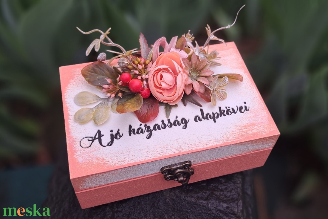 Nászajándék a jó házasság alapkövei doboz pénzátadó - esküvő - emlék & ajándék - doboz - Meska.hu