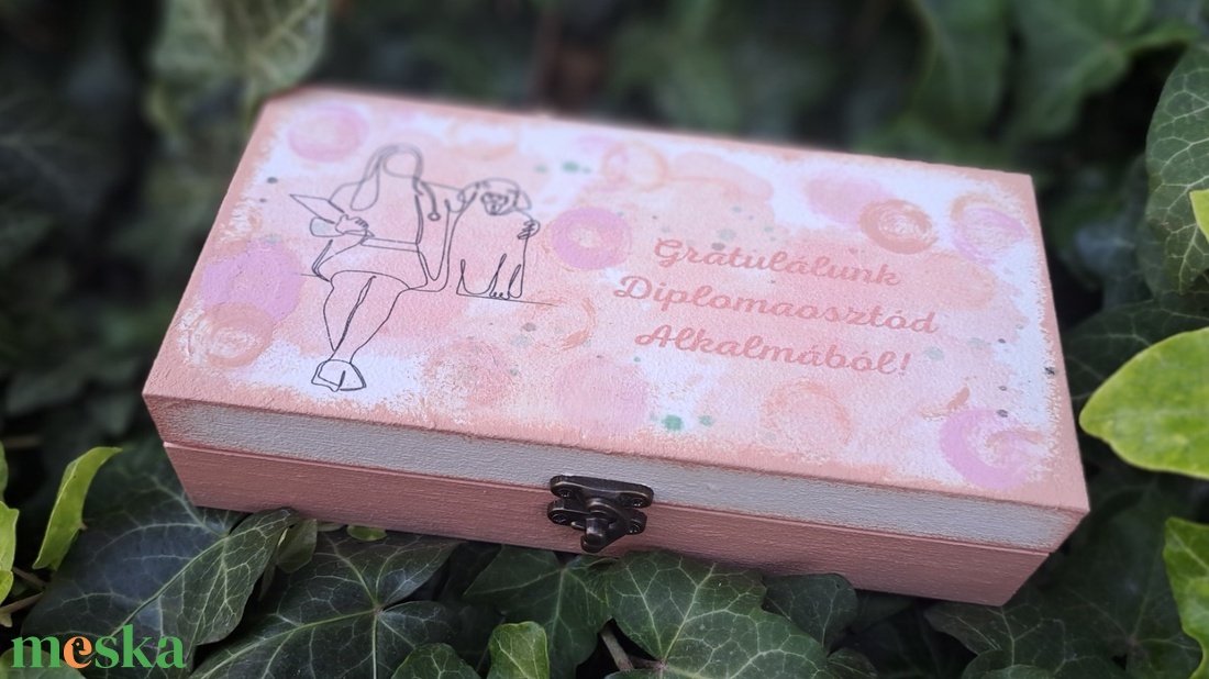 Diploma ballagó ajándék doboz pénzátadó - otthon & életmód - papír, írószer - ajándékozás kellékei - pénzátadó doboz - Meska.hu