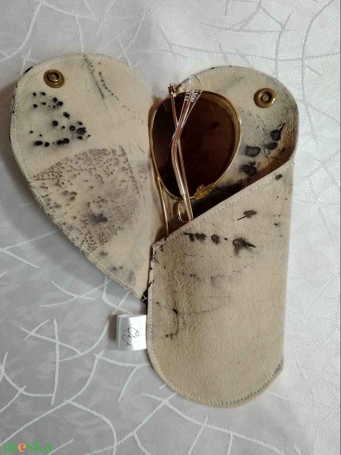 Szemüveg, napszemüveg tok (ecoprint) - táska & tok - pénztárca & más tok - szemüvegtok - Meska.hu