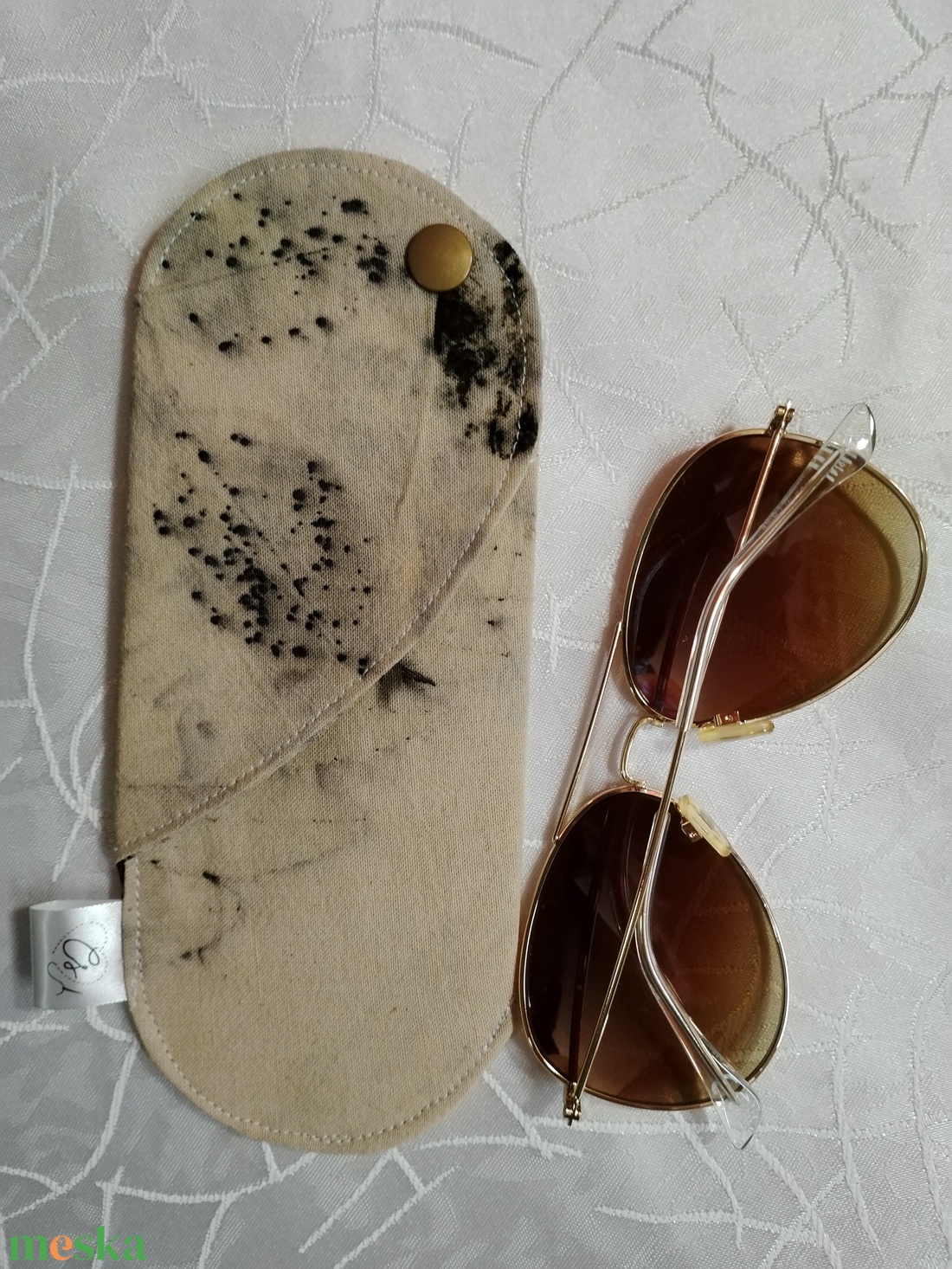 Szemüveg, napszemüveg tok (ecoprint) - táska & tok - pénztárca & más tok - szemüvegtok - Meska.hu