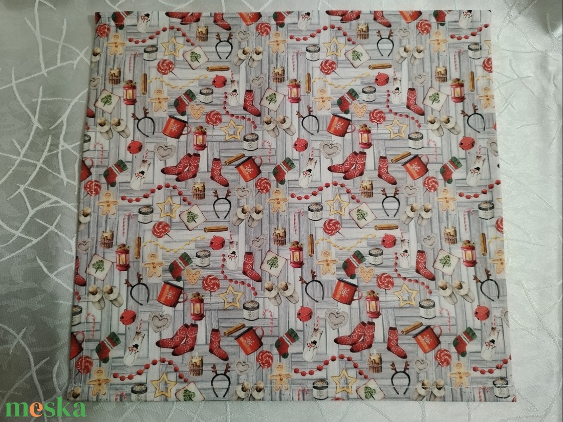 Karácsonyi textil szalvéta (szürke) - karácsony - karácsonyi lakásdekoráció - ünnepi asztaldekoráció - Meska.hu Karácsonyi textil szalvéta (szürke) - karácsony - karácsonyi lakásdekoráció - ünnepi asztaldekoráció - Meska.hu