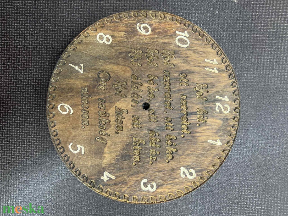 Egyedi keményfa falióra 23,5cm - otthon & életmód - dekoráció - fali és függő dekoráció - falióra & óra - Meska.hu Egyedi keményfa falióra 23,5cm - otthon & életmód - dekoráció - fali és függő dekoráció - falióra & óra - Meska.hu