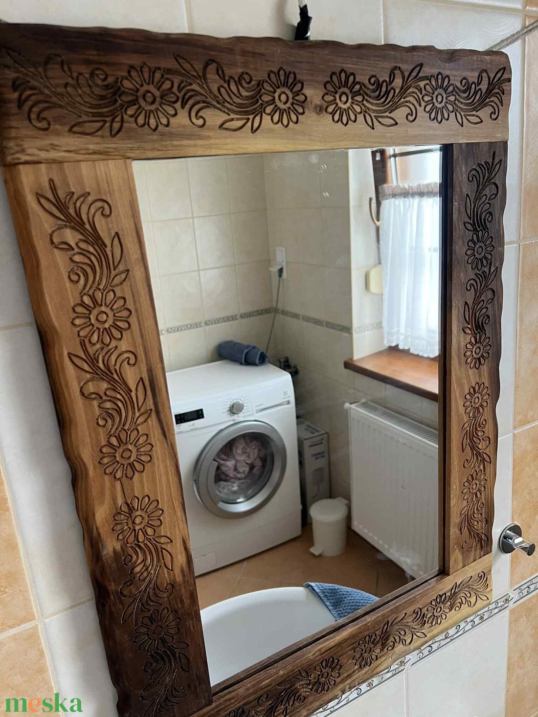 Egyedi keményfa tükör - otthon & életmód - dekoráció - tükör - Meska.hu