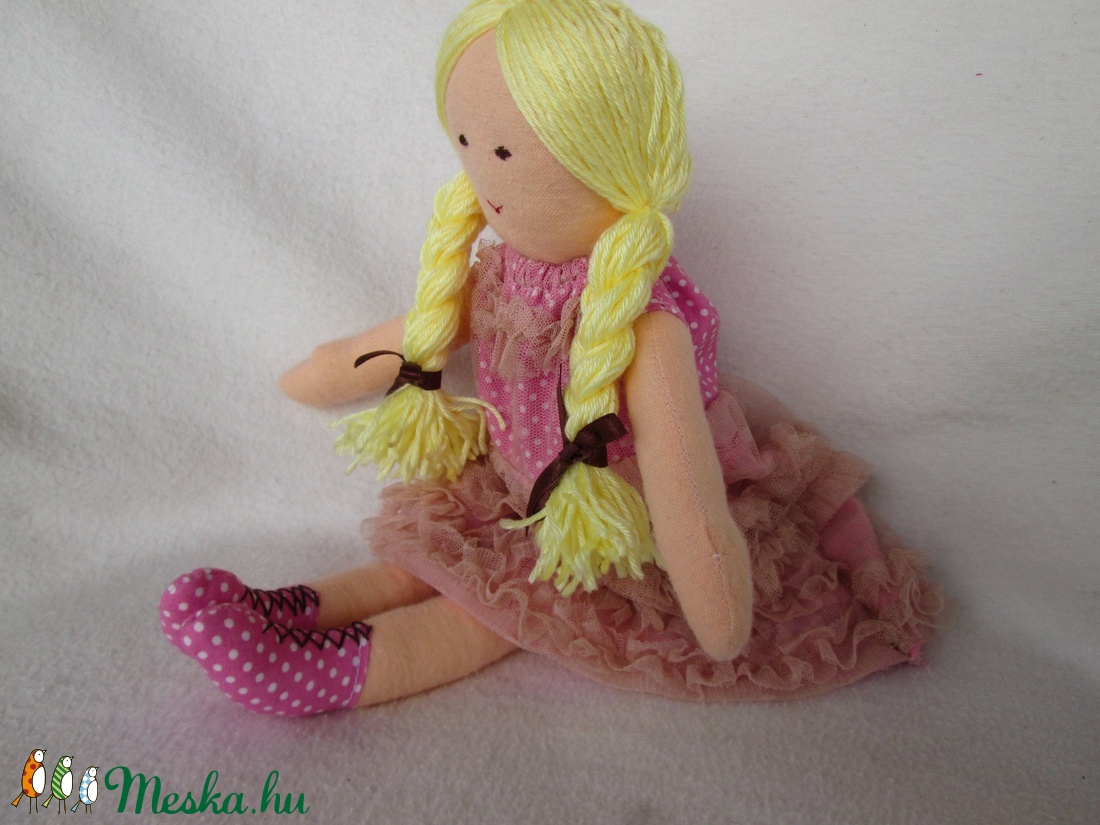  Baba rózsaszín csipkésben -  - Meska.hu
