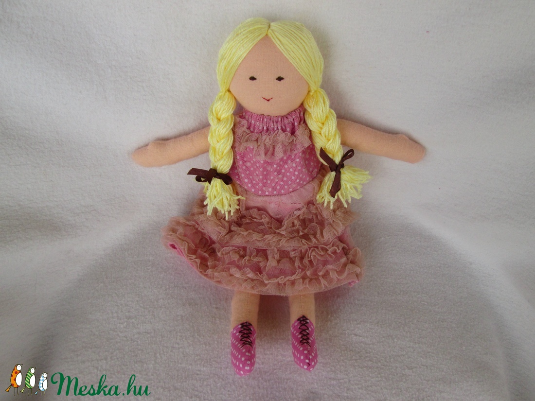  Baba rózsaszín csipkésben -  - Meska.hu