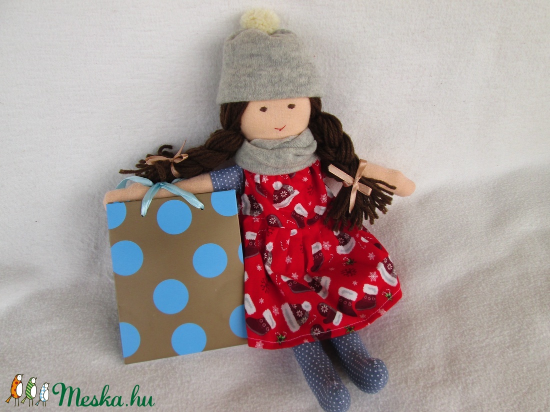 Karácsonyi öltöztetős baba -  - Meska.hu