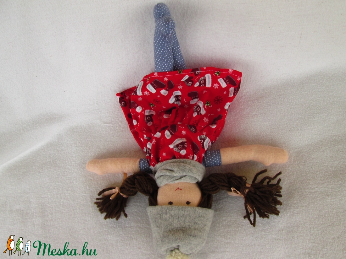Karácsonyi öltöztetős baba -  - Meska.hu