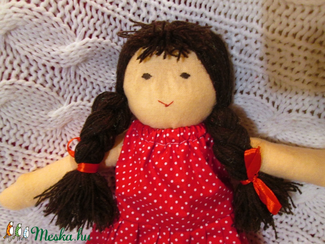 Mezítlábas baba pöttyösben -  - Meska.hu