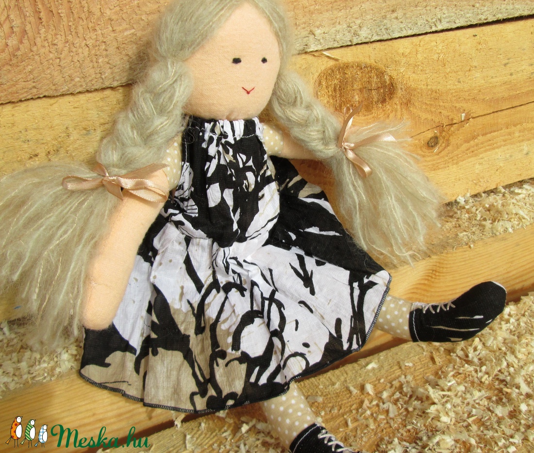 Hirtelenszőke copfos baba -  - Meska.hu