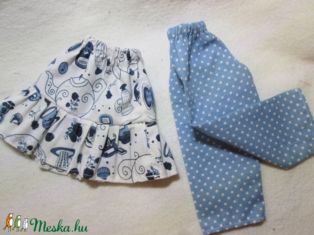 Babaruha -öltöztetős babáimhoz-nadrág és tunika -  - Meska.hu