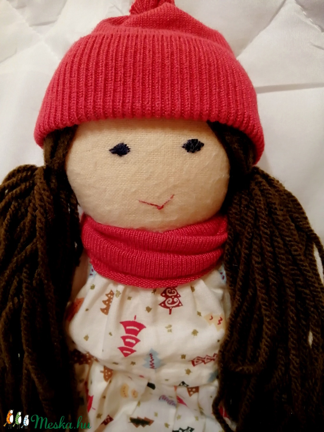 Téli baba karácsonyi ruhában - játék & sport - baba & babaház - öltöztethető baba - Meska.hu