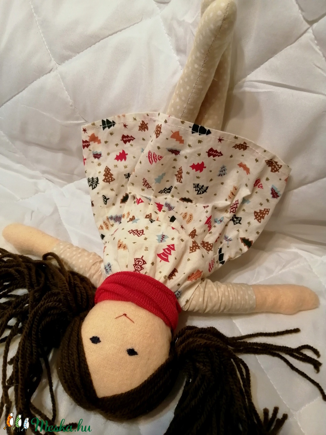 Téli baba karácsonyi ruhában - játék & sport - baba & babaház - öltöztethető baba - Meska.hu