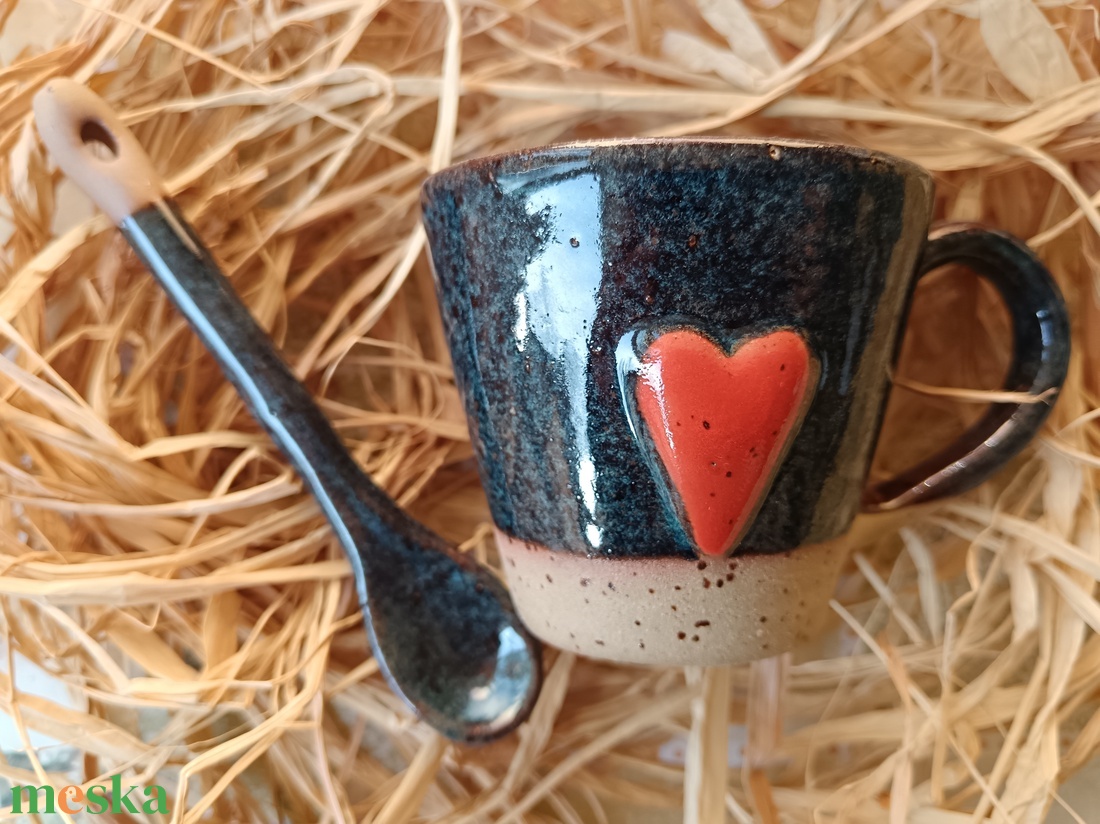 Kerámia kávés szett  - otthon & életmód - konyhafelszerelés, tálalás - konyhai tárolás - tea & kávé tárolás - Meska.hu