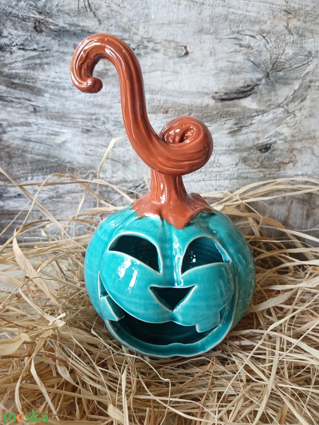 Kerámia tök  - otthon & életmód - dekoráció - halloween - halloweeni asztaldísz - Meska.hu