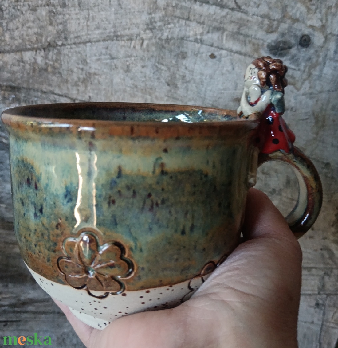 Tündéres kerámia bögre  - otthon & életmód - konyhafelszerelés, tálalás - konyhai tárolás - tea & kávé tárolás - Meska.hu