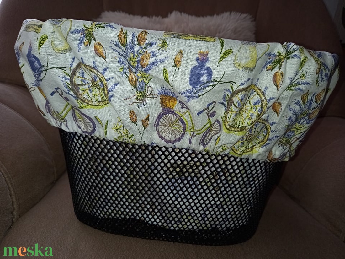 Bicikli- kerékpár kosár huzat - táska & tok - kosár - Meska.hu