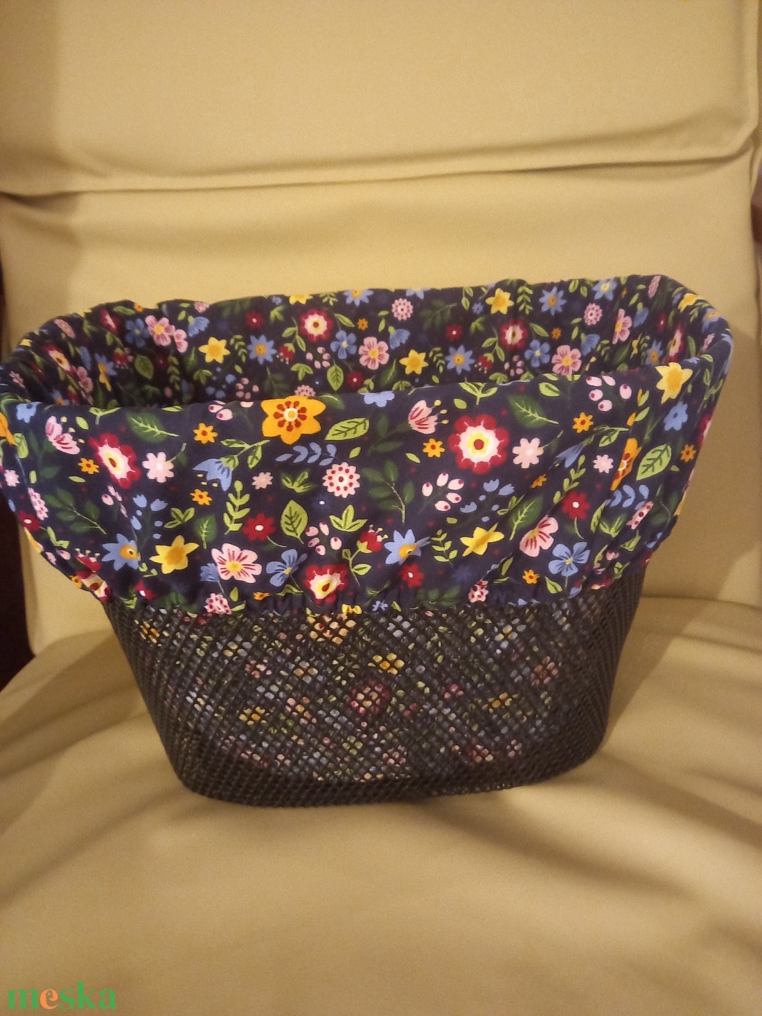 Bicikli- kerékpár kosár huzat - táska & tok - kosár - Meska.hu