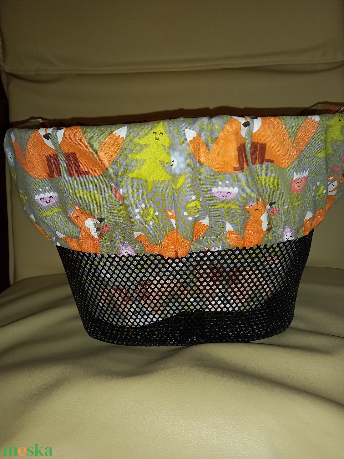 Bicikli- kerékpár kosár huzat - táska & tok - kosár - Meska.hu