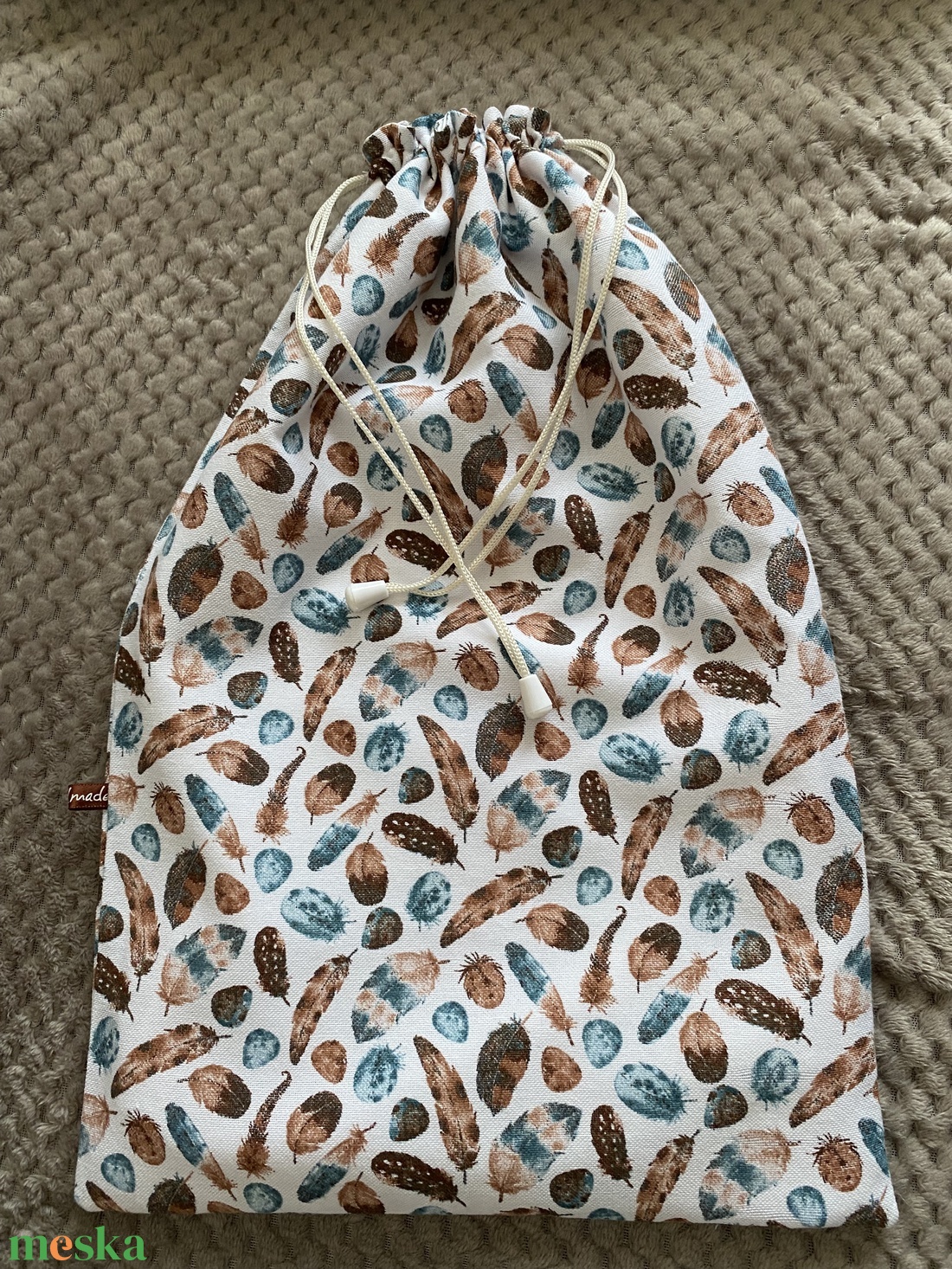 Kenyeres zsák nagy méretben pékáru mintás  - táska & tok - bevásárlás & shopper táska - kenyeres zsák - Meska.hu