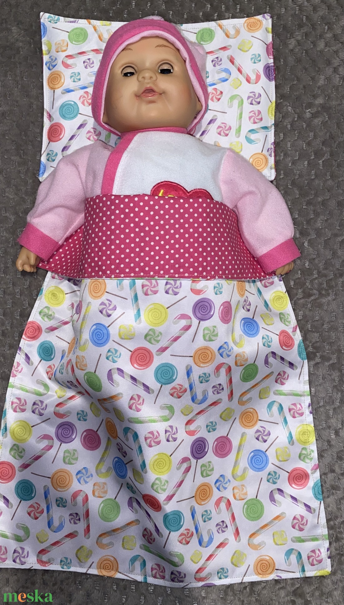 Játék baba takaró+ párna - játék & sport - baba & babaház - játékbaba, babakellék - Meska.hu
