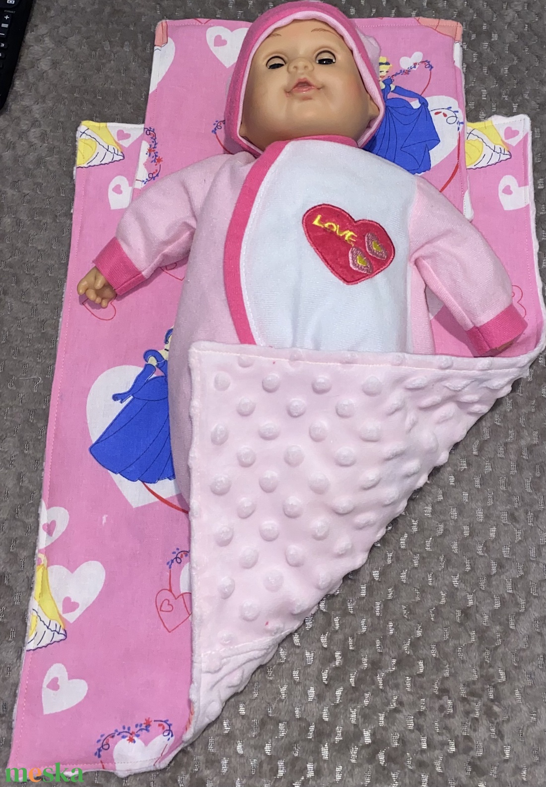 Játék baba takaró+ párna - játék & sport - baba & babaház - játékbaba, babakellék - Meska.hu