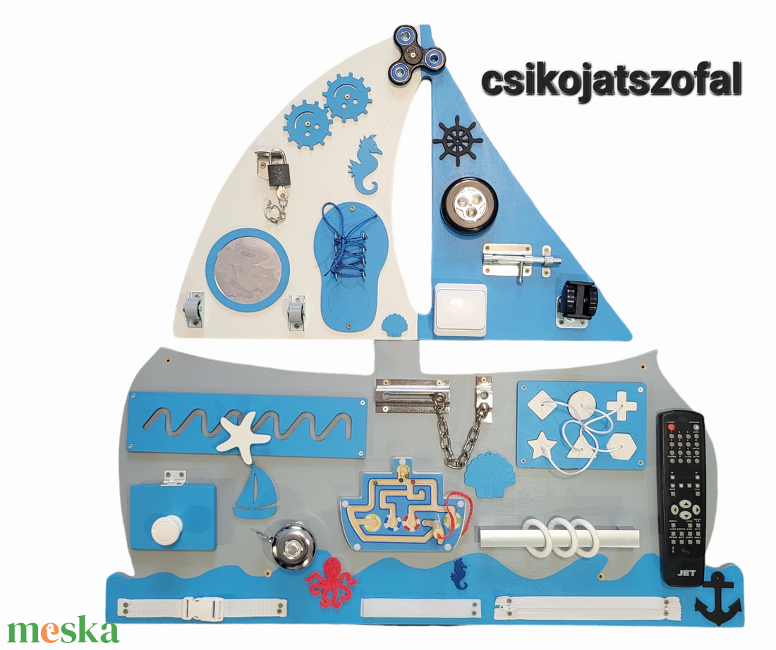 Hajós matatófal -Csikojatszofal - játék & sport - készségfejlesztő és logikai játék - toronyépítő- és egyensúlyozó játékok - Meska.hu Hajós matatófal -Csikojatszofal - játék & sport - készségfejlesztő és logikai játék - toronyépítő- és egyensúlyozó játékok - Meska.hu