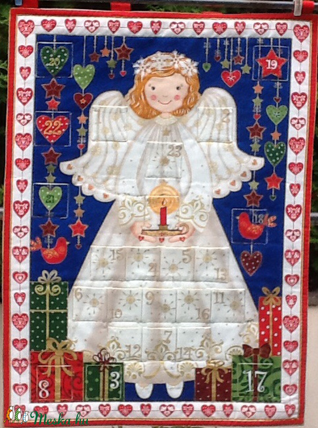 Angyalkás adventi naptár - karácsony - adventi díszek - adventi naptár - Meska.hu Angyalkás adventi naptár - karácsony - adventi díszek - adventi naptár - Meska.hu