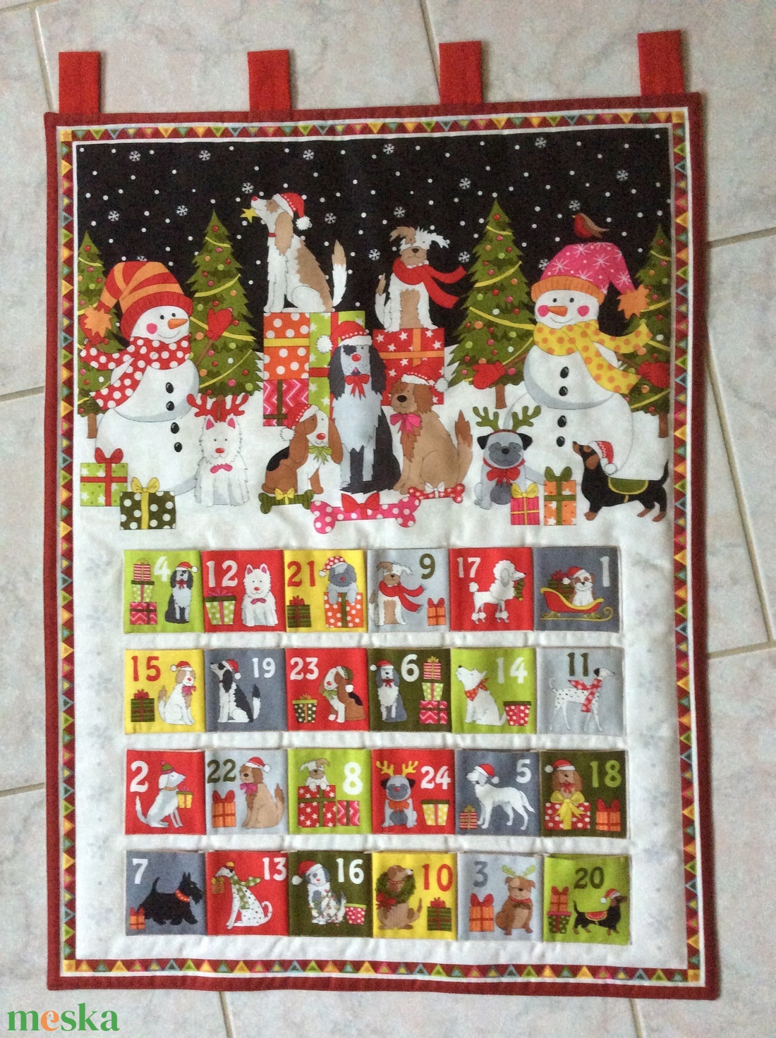 Kutyás adventi naptár - karácsony - adventi díszek - adventi naptár - Meska.hu Kutyás adventi naptár - karácsony - adventi díszek - adventi naptár - Meska.hu
