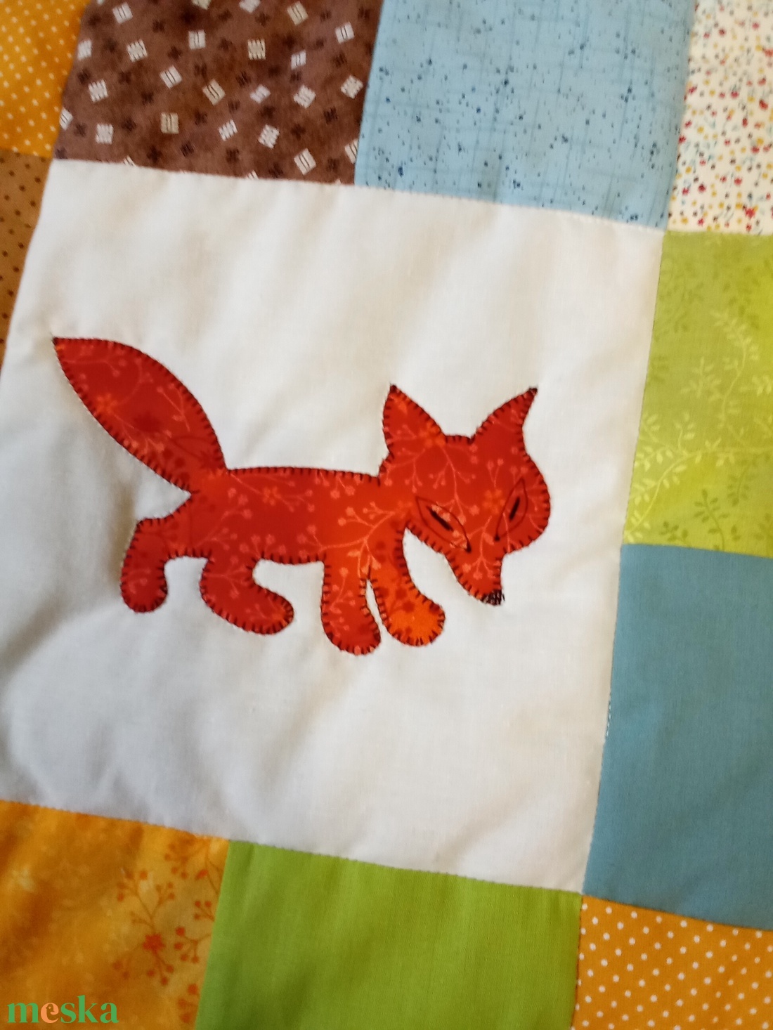 Állatos takaró denevérrel és rókával - baba - mama - babaágyneműk - babatakaró, gyerek pléd - Meska.hu