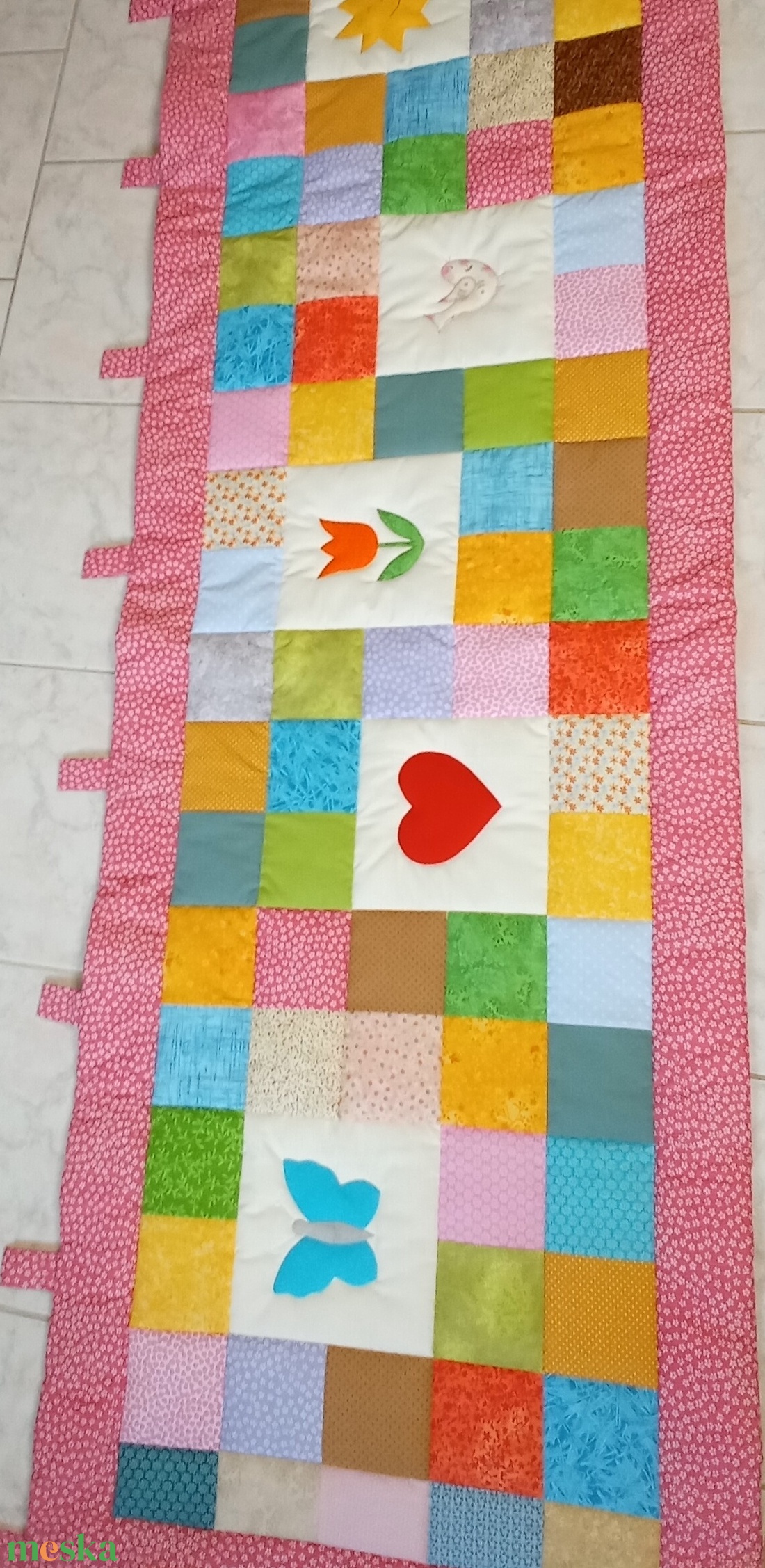  Falvédő  kislányoknak - otthon & életmód - babaszoba, gyerekszoba - falvédő gyerekszobába - Meska.hu