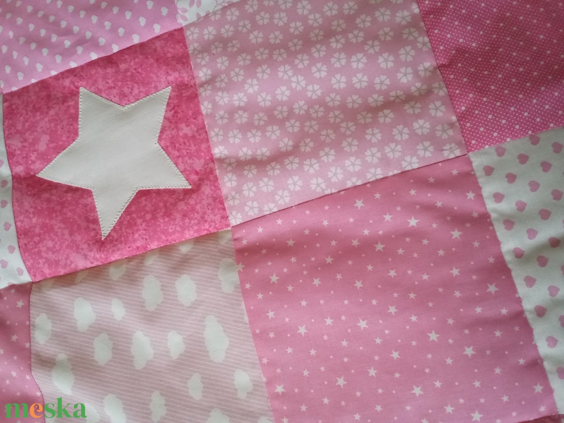 VILÁGÍTÓ csillagos varázstakaró  - baba - mama - baba ágynemű - babatakaró, gyerek pléd - Meska.hu