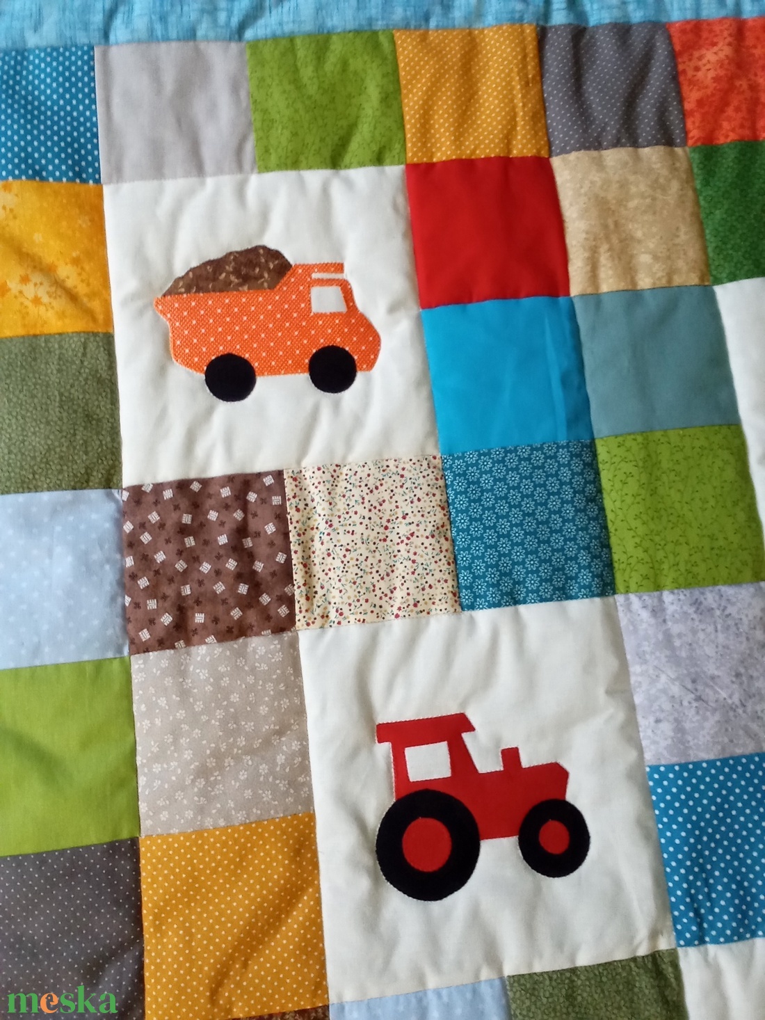 VONATOS Takaró  - baba - mama - baba ágynemű - babatakaró, gyerek pléd - Meska.hu