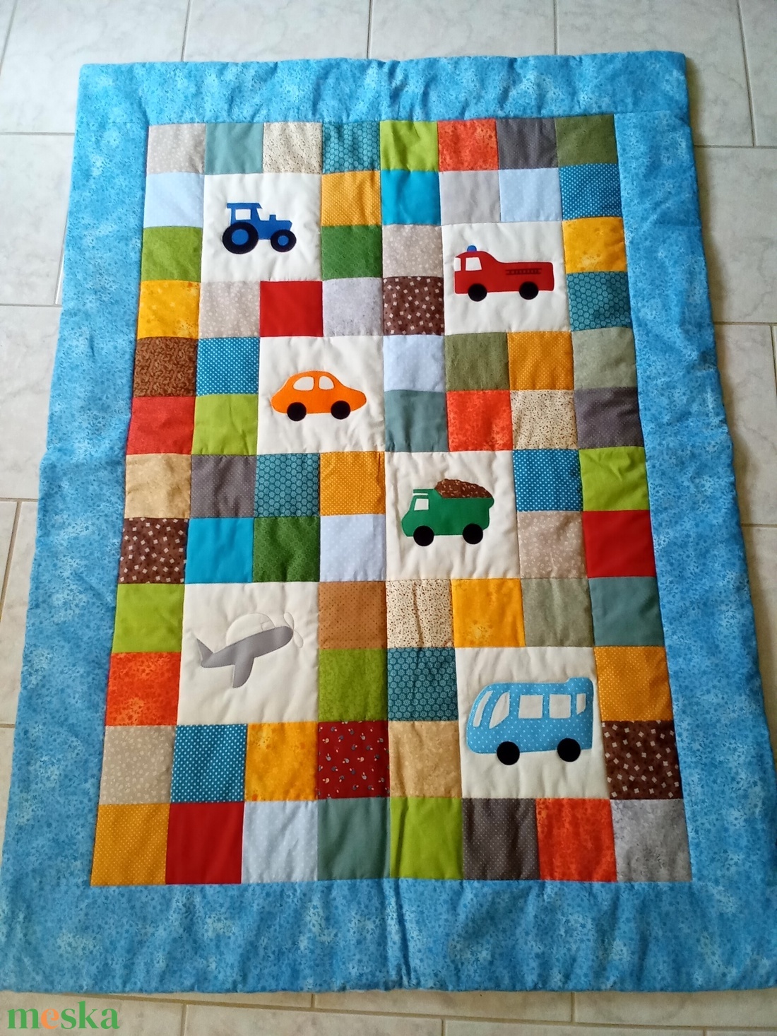 TŰZOLTÓAUTÓS Takaró - baba - mama - baba ágynemű - babatakaró, gyerek pléd - Meska.hu