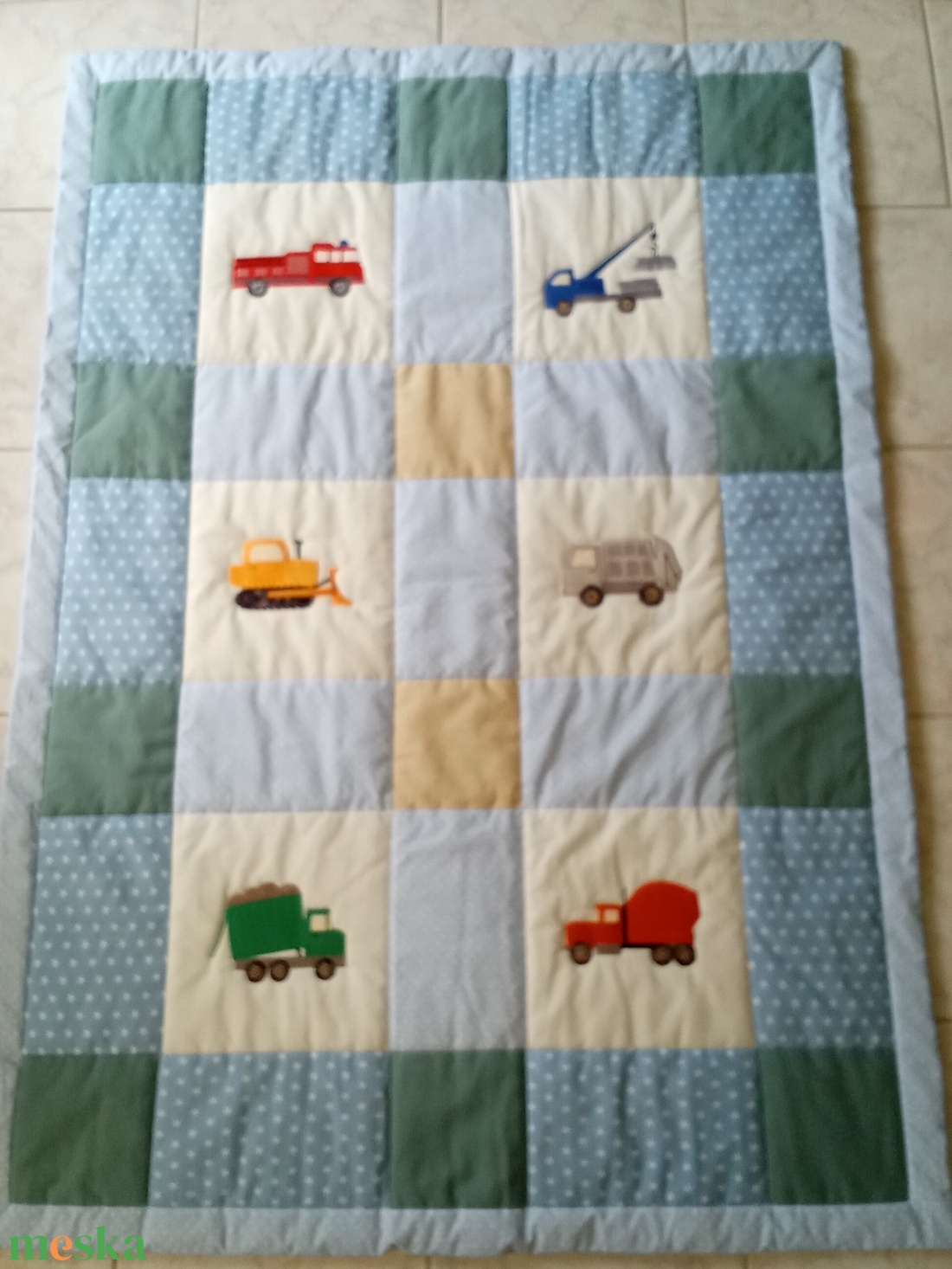 BULDÓZERES Takaró - baba - mama - baba ágynemű - babatakaró, gyerek pléd - Meska.hu