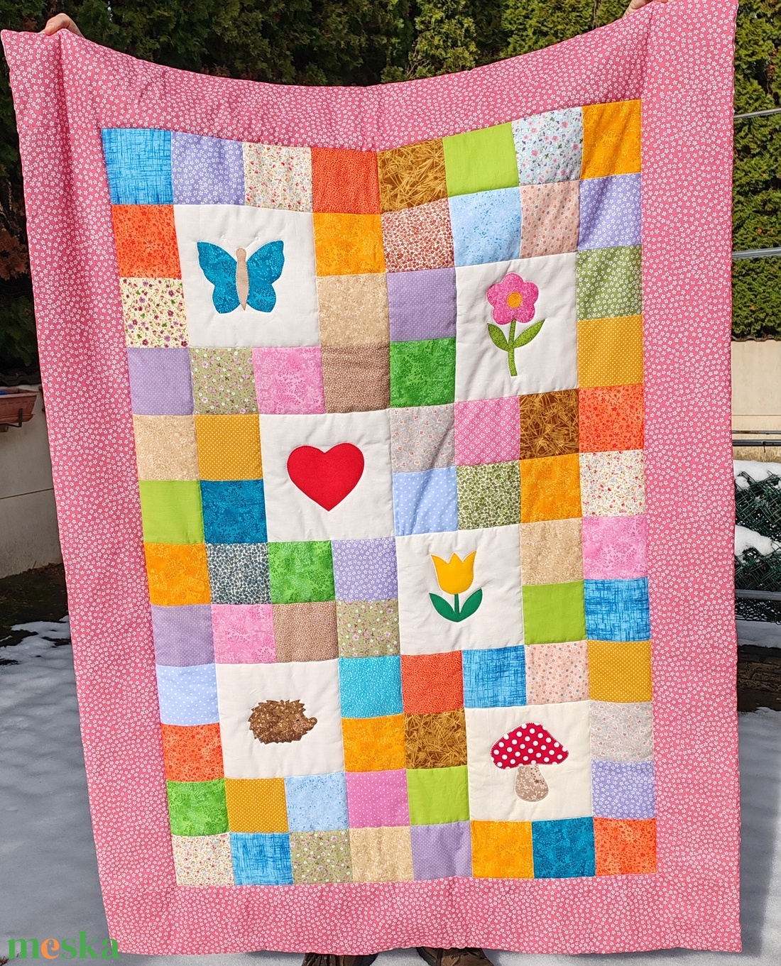 TULIPÁNOS takaró  - baba - mama - baba ágynemű - babatakaró, gyerek pléd - Meska.hu