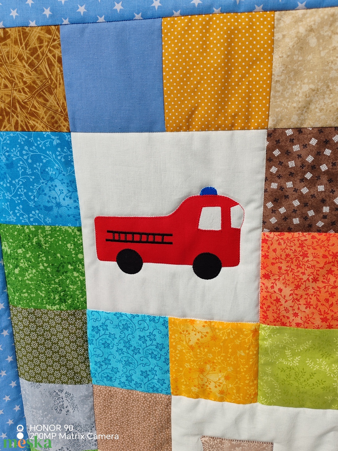 TŰZOLTÓAUTÓS takaró - baba - mama - baba ágynemű - babatakaró, gyerek pléd - Meska.hu