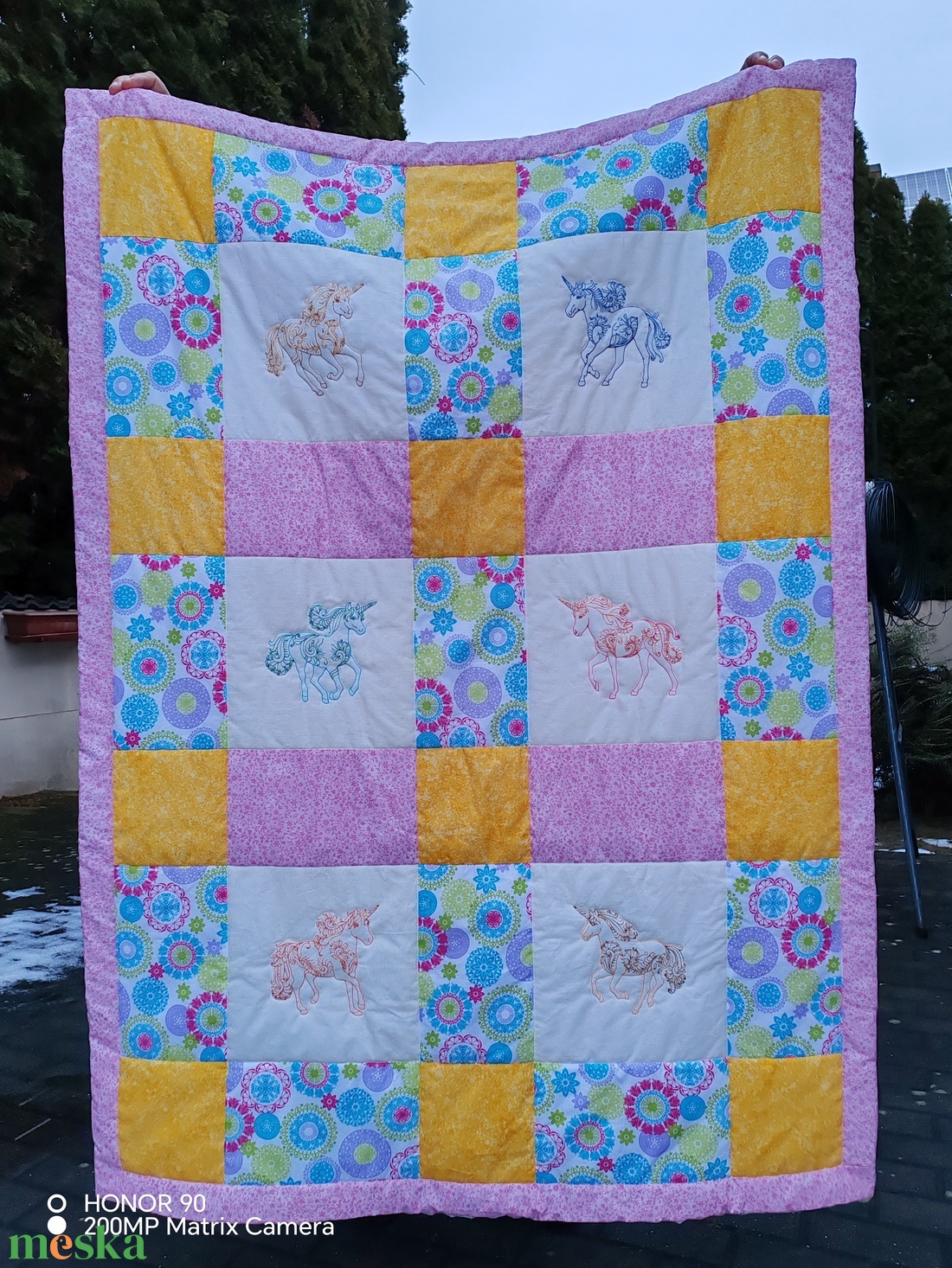 UNIKORNISOS takaró - baba - mama - baba ágynemű - babatakaró, gyerek pléd - Meska.hu